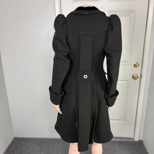 Vintage Antique Steampunk Victorian Renaissance Wool Jacket Button Goth Velvet